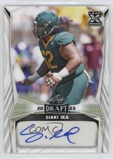 2023 Leaf Draft Auto Siaki Ika #BA-SI1 Auto 3hd