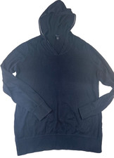 GAP men's pullover UK size large Blue with attached hoodie