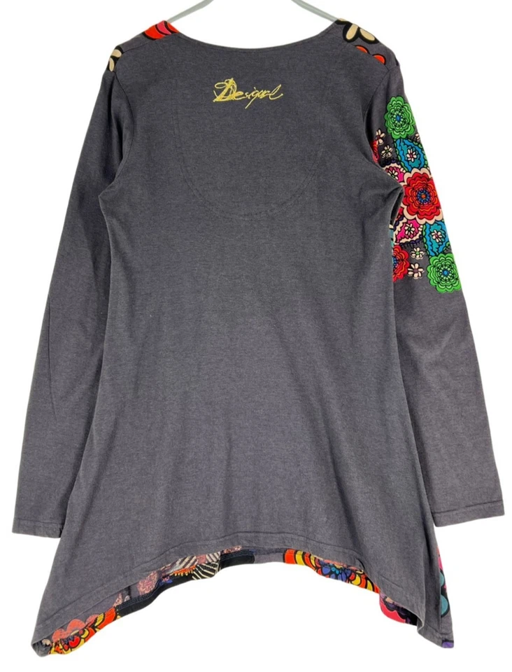 Desigual Damen V-Ausschnitt Tunika Kleid Größe L - Bild 3 von 4