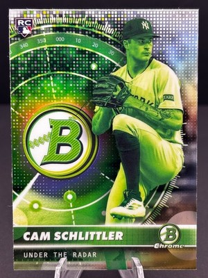 2026 Bowman Chrome Cam Schlittler Green Under the Radar Insert (RC) #UR-2