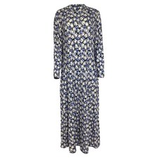 Rixo Elise Floral-Print Stretch-Jersey Midi Dress In Viscose Women Blue UK Size