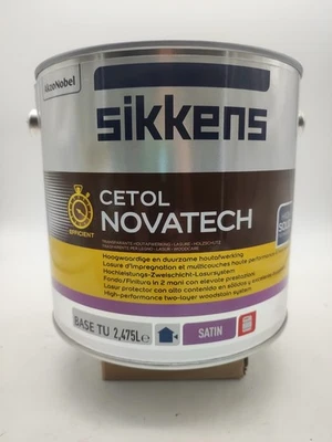 Sikkens Cetol Novatech, Base TU 2,475L, Haute Performance Lasure Bicouche Satin - Photo 1/2