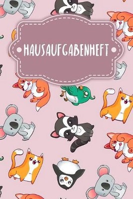 Hausaufgabenheft: Heft f?r Kinder + Sch?ler + Studenten - Motiv: Rosa Tierwelt b