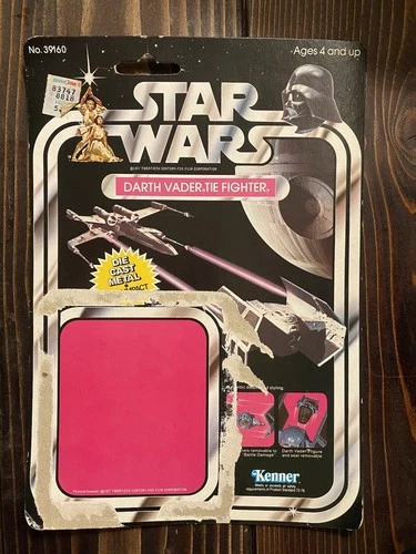 Star Wars Darth Vader's TIE Fighter Die-Cast Vehicle 21 Cardback