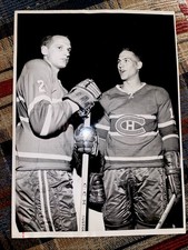 1963 JACQUES LAPERRIÈRE NHL HOCKEY TERRY HARPER TYPE 1 PHOTO MONTREAL CANADIENS