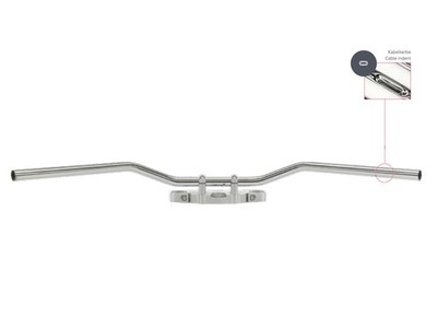 Stahllenker Roadstar Wide Kabelkerbe 25,4mm für Suzuki VL 1500 Intruder C1500 mi