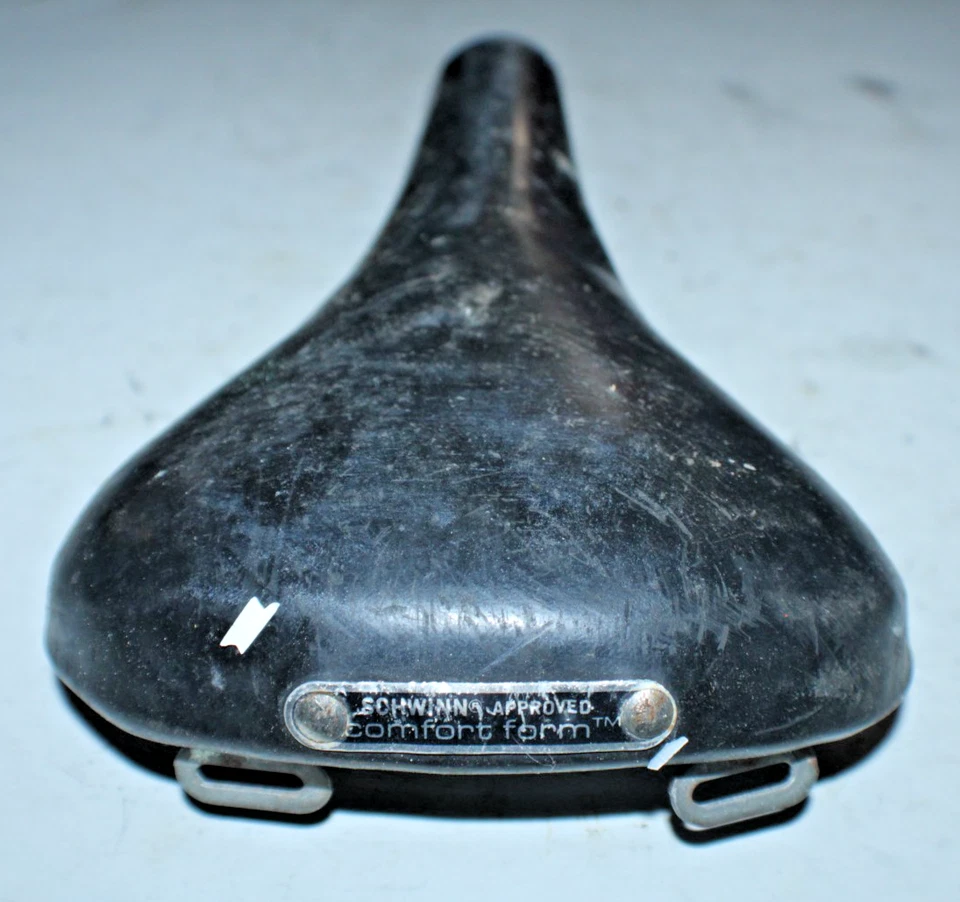 Sillín de bicicleta de carretera Schwinn aprobado Comfort Form negro 260/150 mm híbrido remitente de EE. UU. Foto 3 de 4