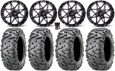 ITP Tornado 14'' Wheels Black 27'' BigHorn 2.0 Tires Textron Wildcat XX