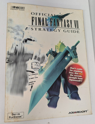 Bradygames Official Final Fantasy Vii Strategy Guide Squaresoft PlayStation B