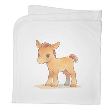 'Cute Baby Horse Standing' Cotton Baby Blanket / Shawl (BY00046454)