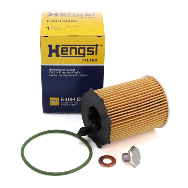 Hengst E40HD323 ÖLfilter + Schraube FüR Citroen Ds Opel Peugeot 1.6 Diesel-image