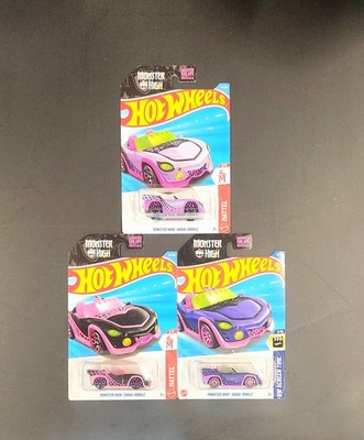 Hot Wheels Monster High Ghoul Mobile HW Screen Time Variation Convertible Lot /3
