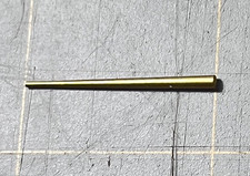 Round Solid Brass Tapered Pins 1 Inch Long .065" - .030" 1.65 mm - 0.76 mm Clock
