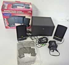 PA CYBER ACOUSTIC 14 WATTS AMPLIFIED SPEAKER SYSTEM CA3001