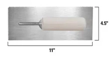 Roberts / QEP, 11" x 1/8" x 1/16" V-Notch Pro Flooring Trowel