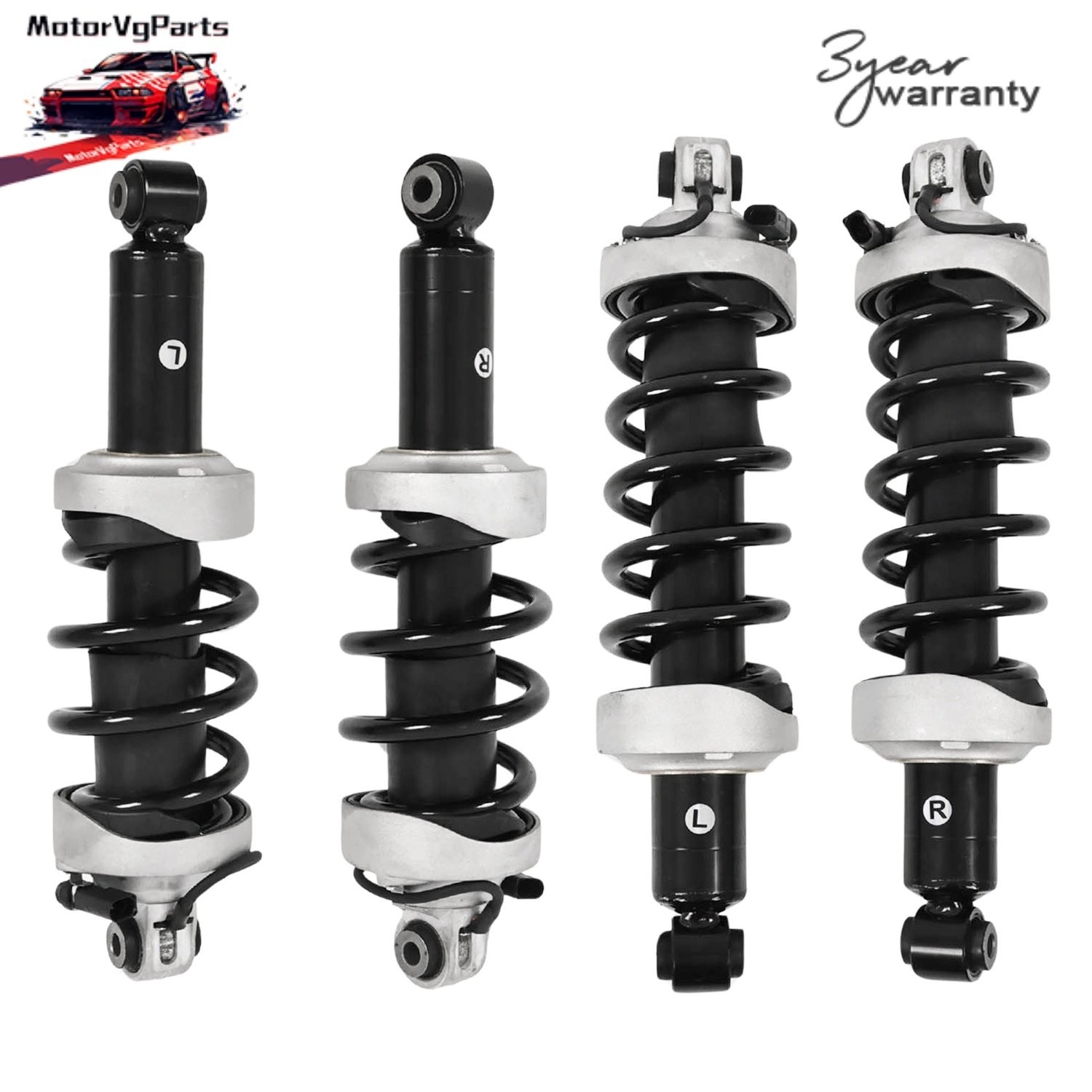 4X For Audi R8 V8 V10 Front Rear Left Right Shock Strut Magnetic Ride 2007-2015