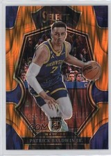 2022 Panini Select Premier Level Orange Flash Prizm Patrick Baldwin Jr #193 19fe