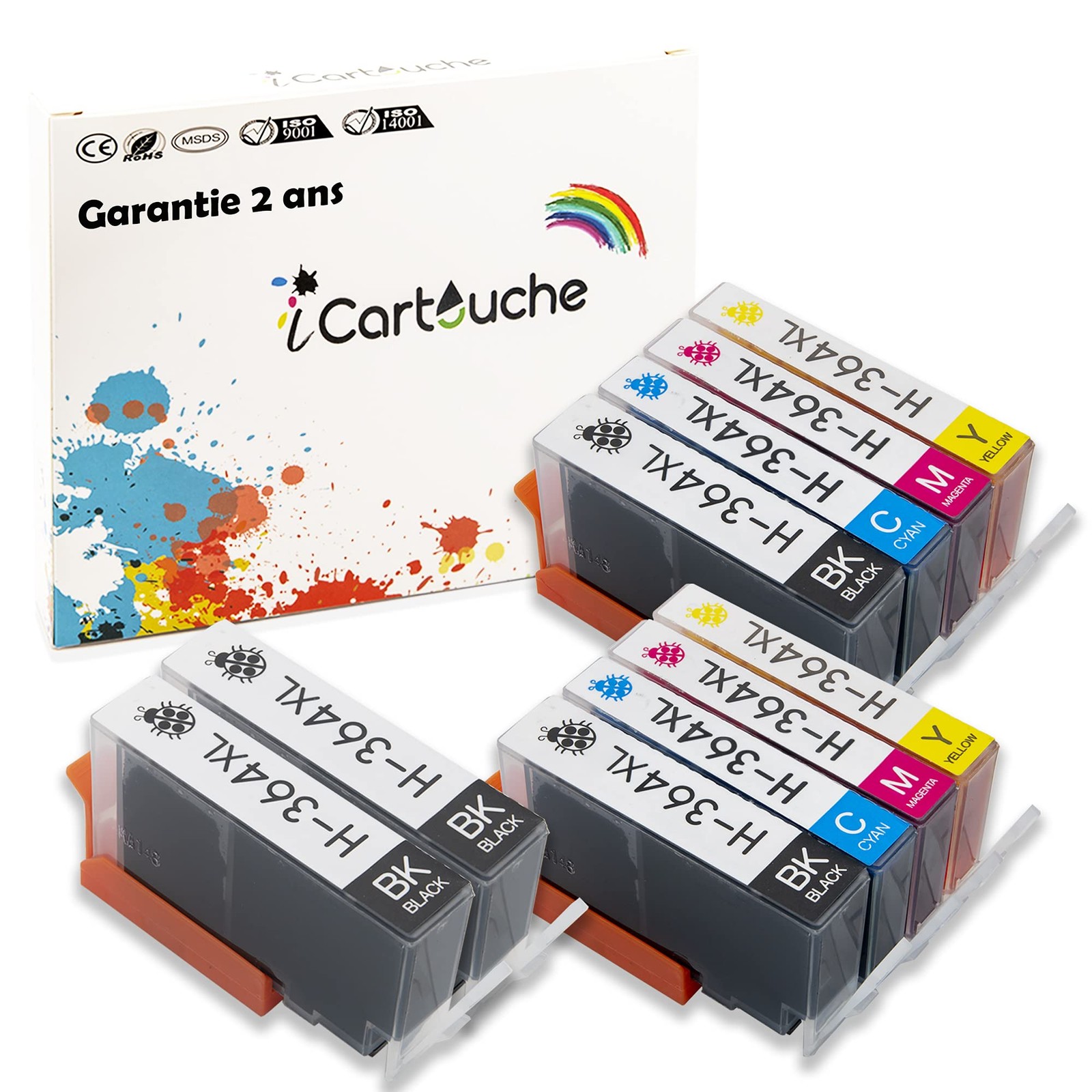 Cartouches HP 364XL noir et couleur pour imprimantes Deskjet et Officejet