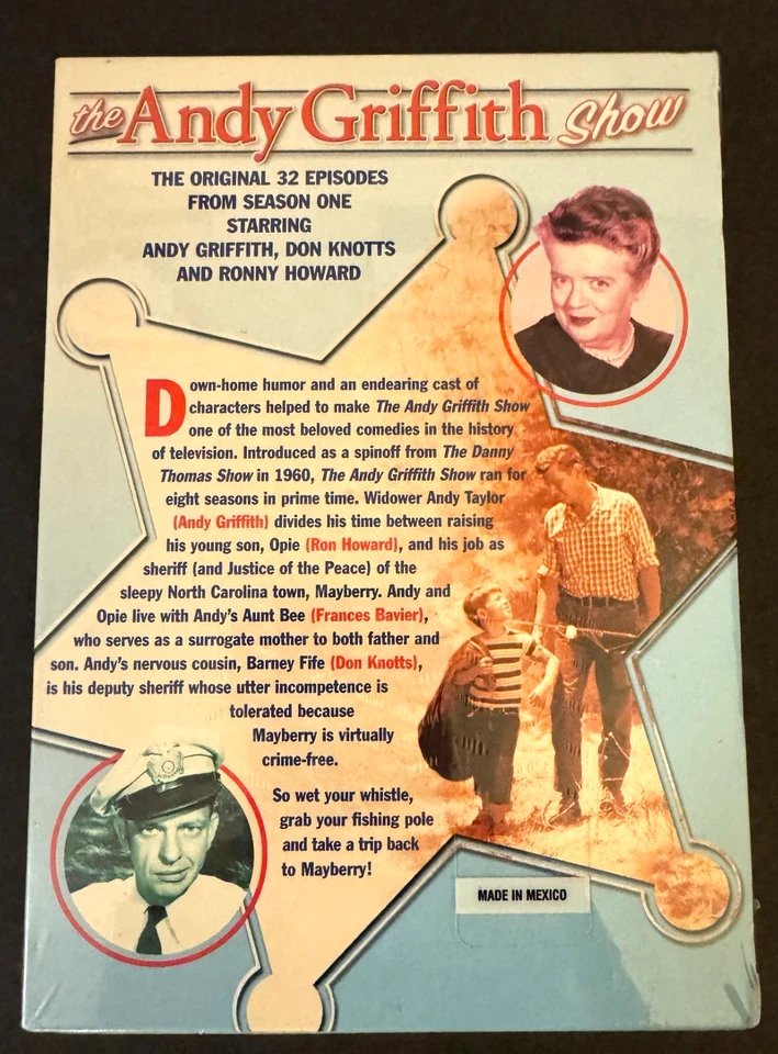 The Andy Griffith Show: Seasons 1 - 6 (DVD, 2004 - 2006)- 6 DVD Sets - Free Ship Foto 3 de 4