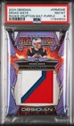 2024 Panini Obsidian Rookie Eruption Materials Drake Maye Purple 06 /49 PSA 8