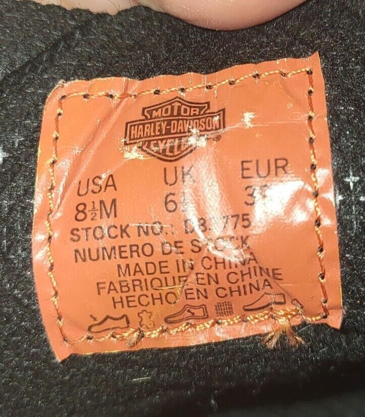 Harley Davidson Women's Jocelyn Black Leather Motorcycle Boots D83775