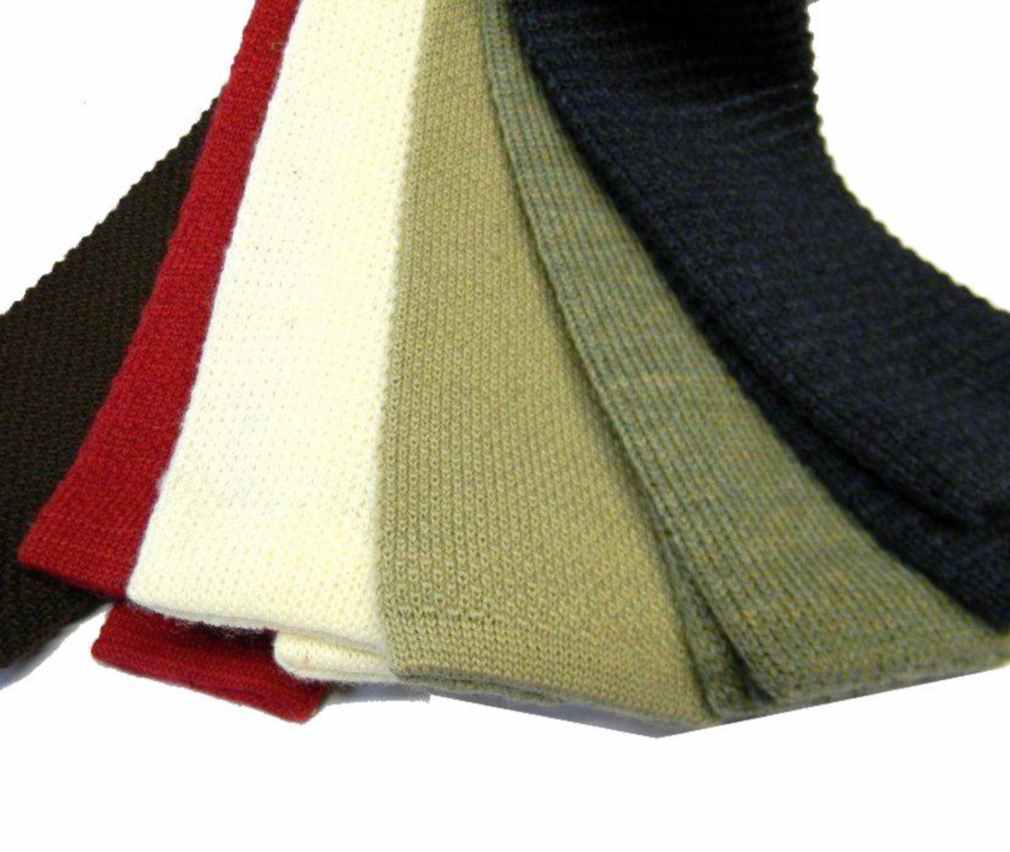 Cravatte In Lana Maglia Uomo - Tricot Tie Made In Italy, Colori Classici - Foto 2