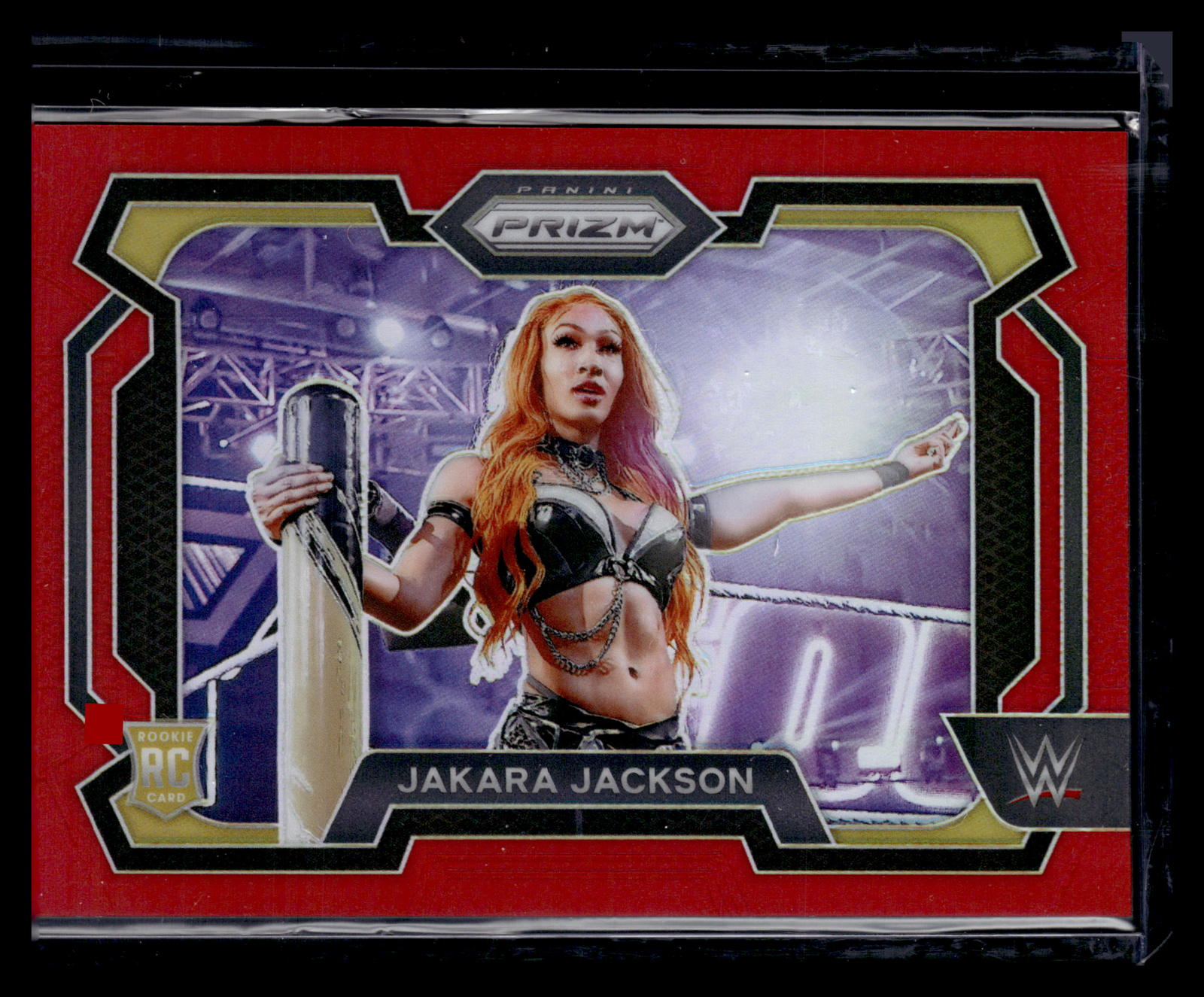 2024 Panini Prizm WWE #12 Jakara Jackson Red Prizms #/299