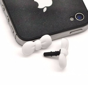 20 Hello Kitty Bow Cell Phone Decoration Anti Dust Plug Stopper 3 5mm Plugs Ebay