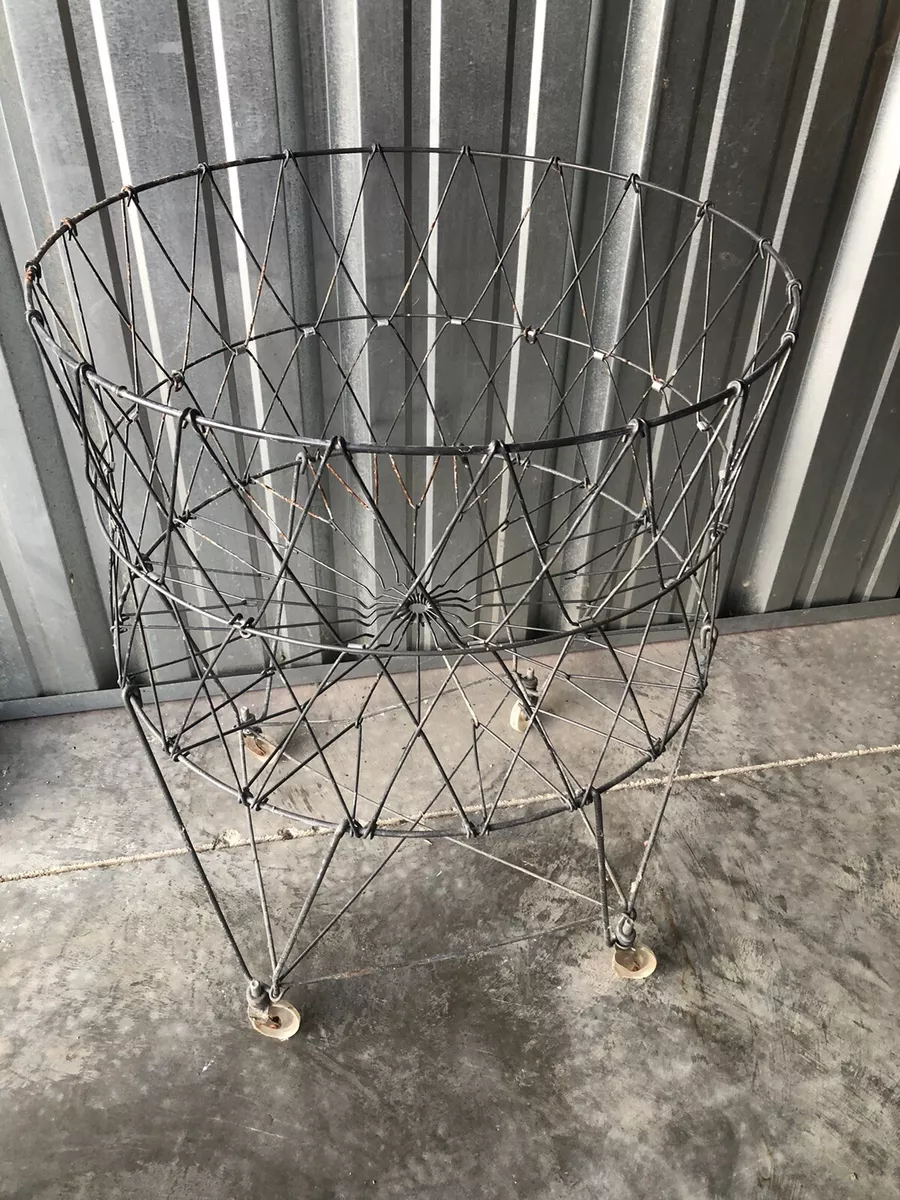 Folding metal best sale basket