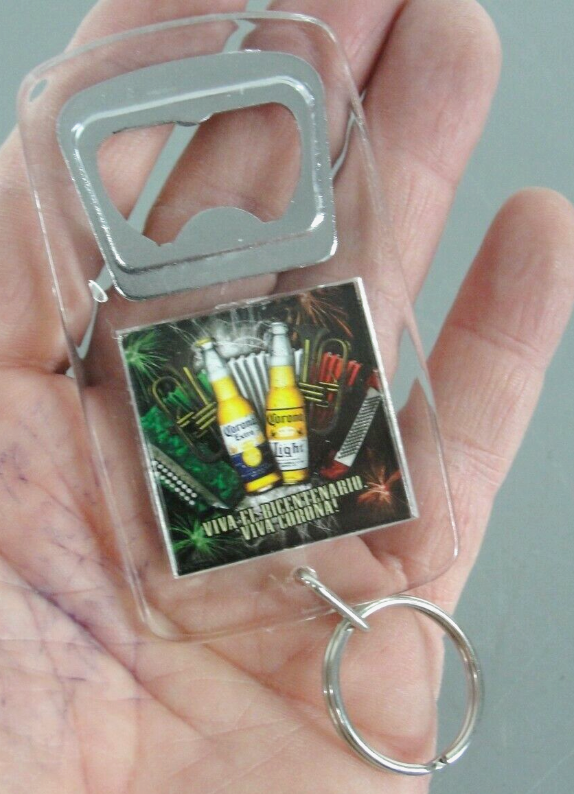 16pcs Corona Beer Bottle Opener Keychain Photo Frame Charm NEW