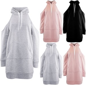 cold shoulder hoodie dress