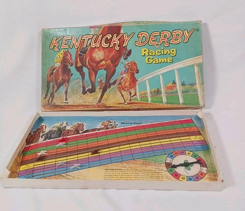 Vintage Kentucky Derby Horse Racing Game 1961 Whitman 