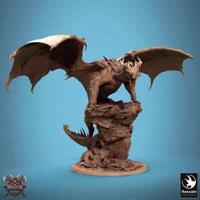 Dragon Figurine Red Dragon 32mm Qumi Rescale Miniatures