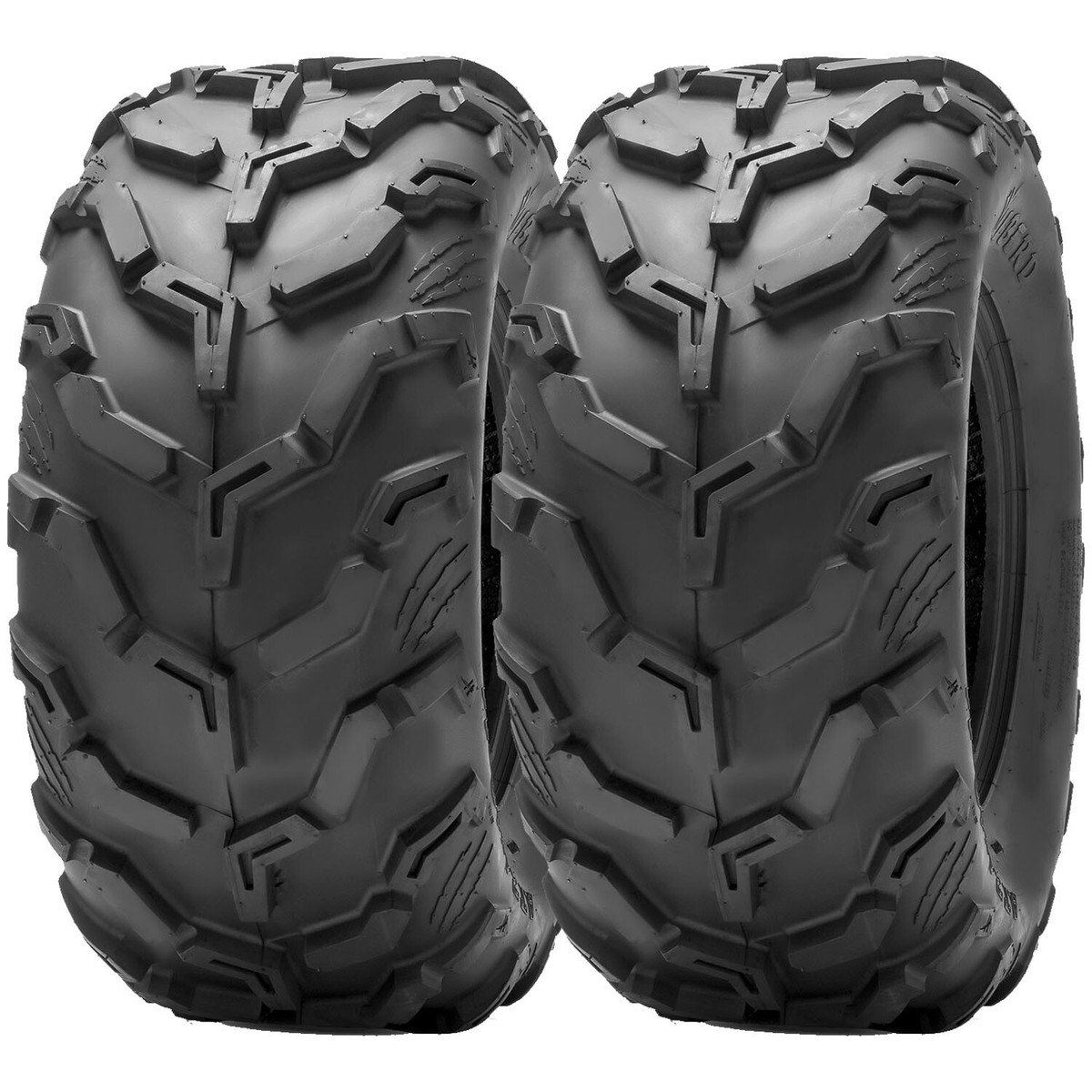 ATV Tires 25x10-12 , Set Of 2 - 6PR All-Terrain Tires For ATV/UTV, 25 ...