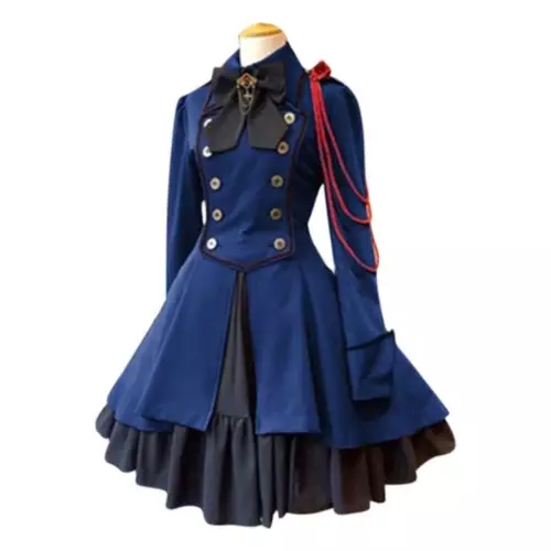 Women's Renaissance Lolita Dress Retro Medieval Gown Dresses Cosplay Costume - Picture 5 of 11