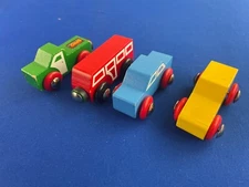 Brio MINI CARS Set RIMLESS WHEELS #33320 (1985) / Brio Wooden Railway