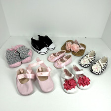 Baby Shoes 6-9 Months Soft Sole Sneakers Sandals Carters Lot of 7 Pairs
