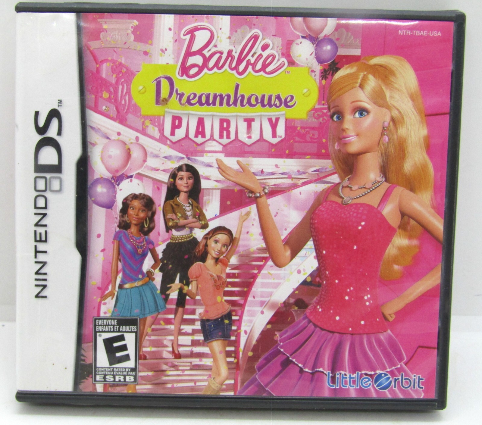 Nintendo DS Barbie Dreamhouse Party Game in Case, No Manual.