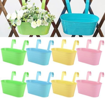 Sixyotie Macramé - Vaso sospeso macramé per piante in corda di cotone, 4 gambe, vaso sospeso per piante, decorazione per interni esterni, stile boemia, tessuti a mano, fiori in macramé (4 pezzi