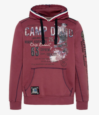 Neu CAMP DAVID Kapuzensweatshirt Gr.L Hoodie-Sweatshirt m. Fotodruck LP: 119,95 