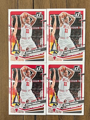 DeMar De Rozan Raptors Spurs Bulls 4 Card Lot 2023-24 Donruss