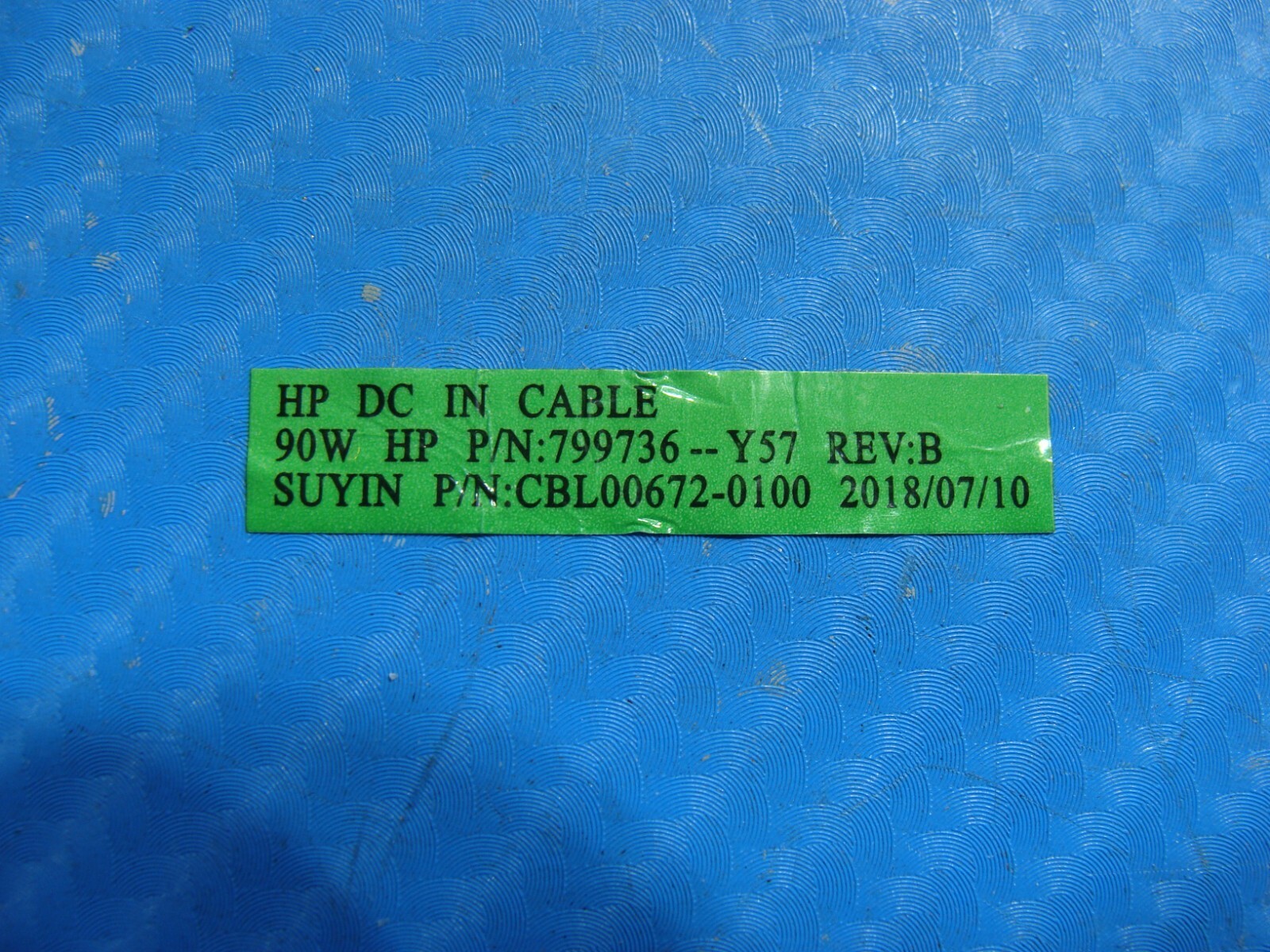 HP 15.6" 15-da0086od Genuine Laptop DC IN Power Jack w/Cable 799736-Y57