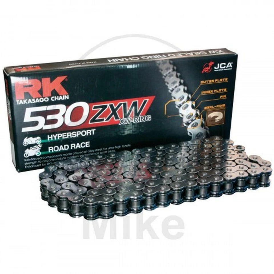 RK XW-RING 530ZXW/110 CATENA RIVETTO PER HONDA CB SF ELEVEN X11 1100 2000-2000 - Immagine 2 di 2