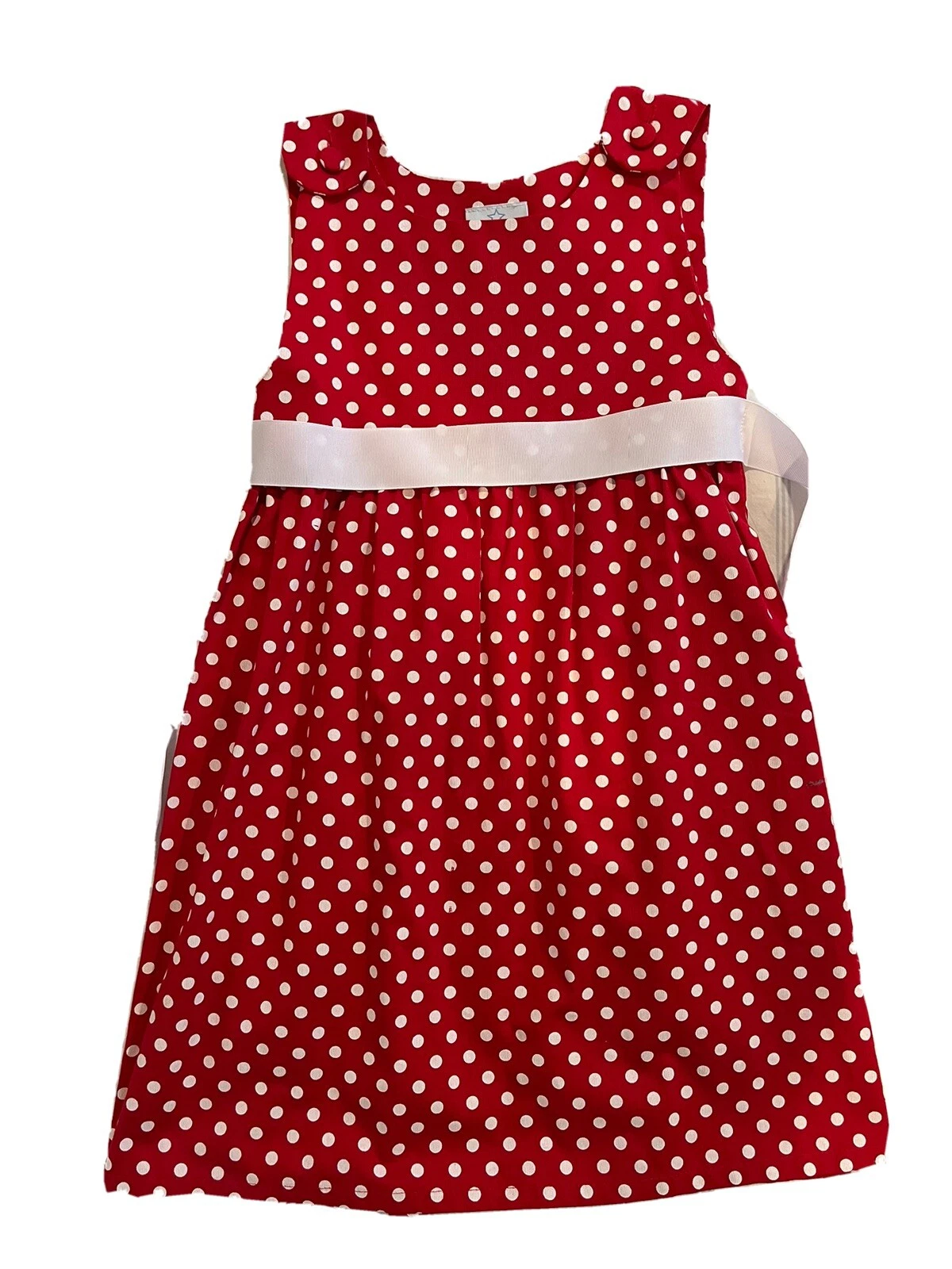 Polka Dot Size 6 Young Girls Dress. Made In USA!