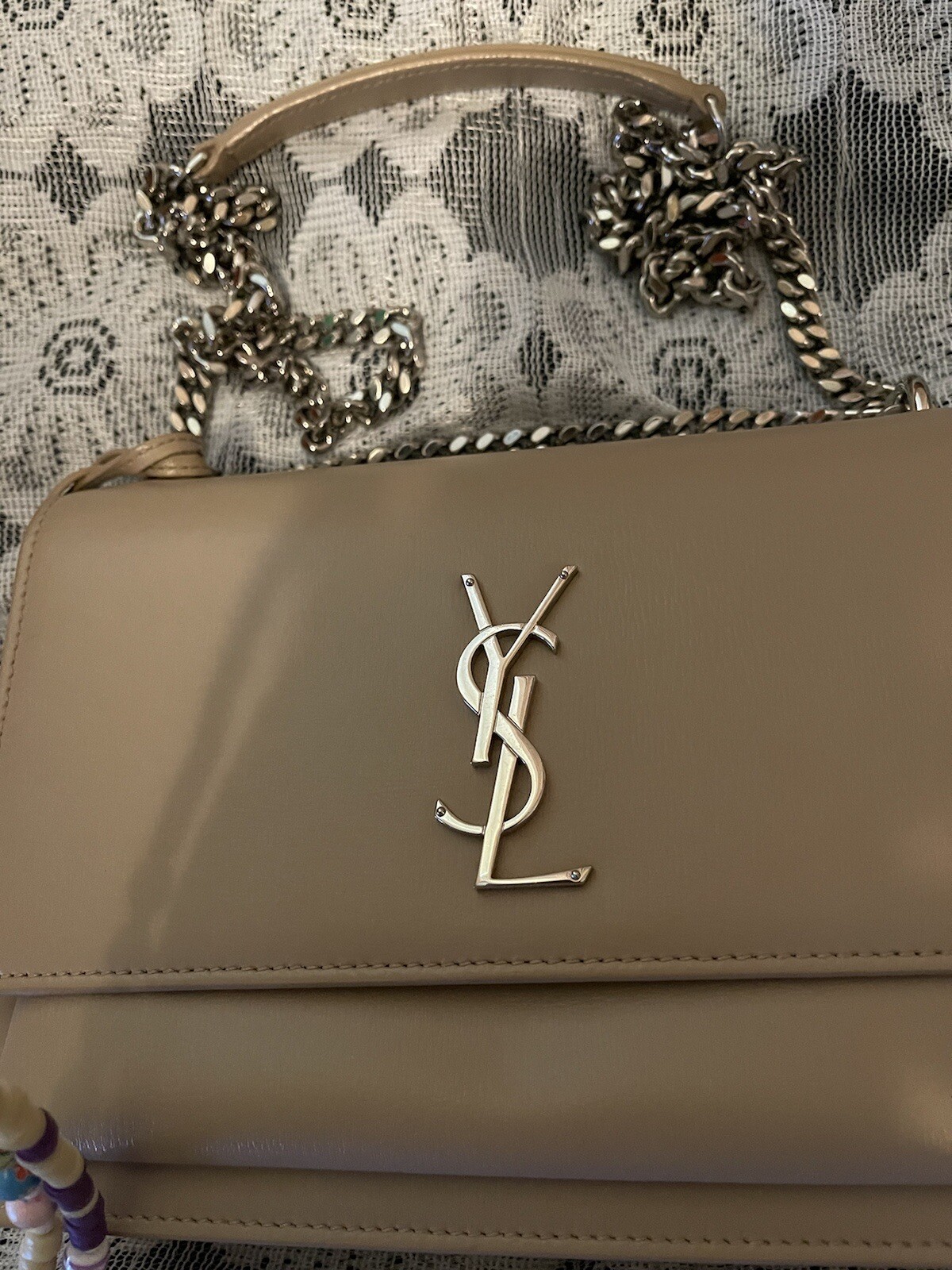 SAINT LAURENT 2700$ Borsa a tracolla media catena YSL Preloved