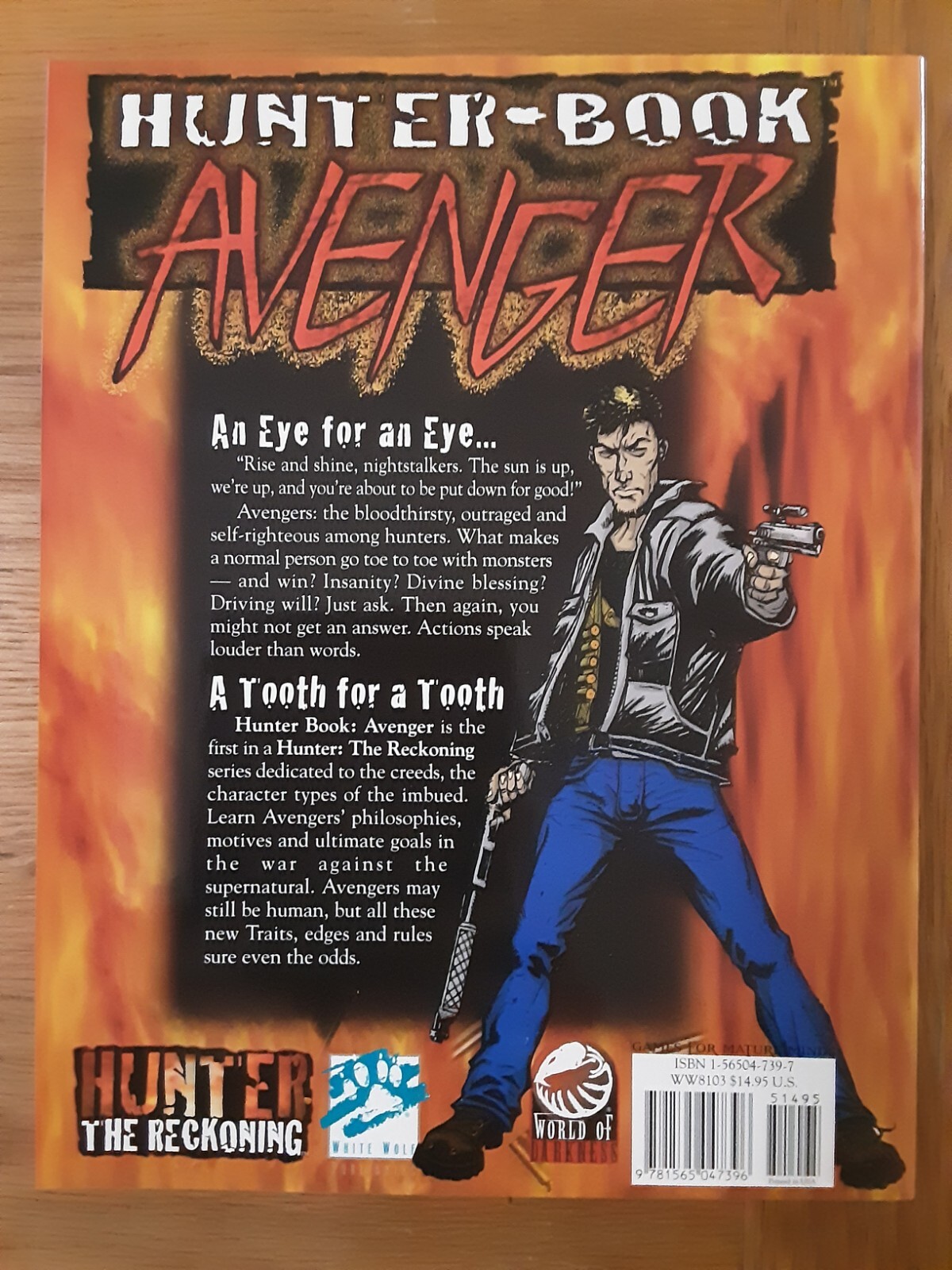 Hunter Book Avenger, Hunter The Reckoning RPG Character Book, WW 8103 ...