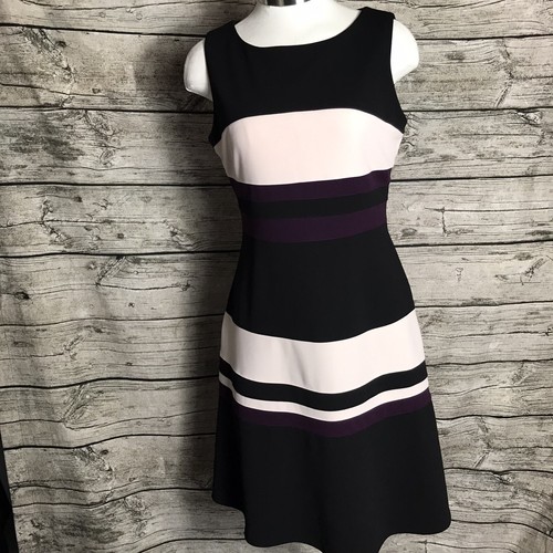 TOMMY HILFIGER Womens Scuba Crepe Swing Dress Colorblock size 4 | eBay
