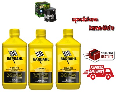 3L Synthetic Oil BARDAHL XTS C60 10W-40 + Filter for Yamaha T-Max 530 2017-2019
