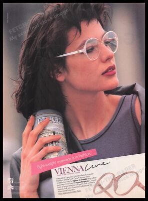 Viennaline Eyecare 1980s Print Advertisement Ad 1985 Eyeglasses Fashion 