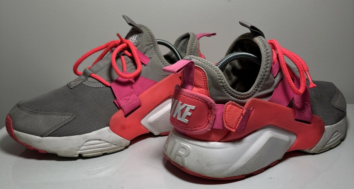 Nike Air Huarache City Low Running Shoes Women's Hot Pink Gray Athletic